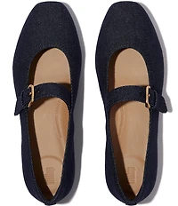 Fitflop Delicato Denim Mary Jane Flats