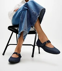 Fitflop Delicato Denim Mary Jane Flats