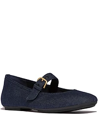 Fitflop Delicato Denim Mary Jane Flats