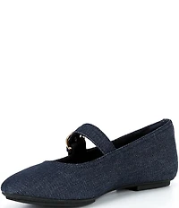 Fitflop Delicato Denim Mary Jane Flats