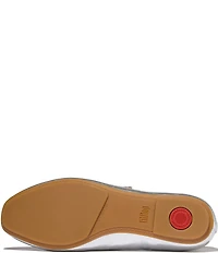 FitFlop Delicato Leather Crystal Buckle Ornament Mary Jane Flats