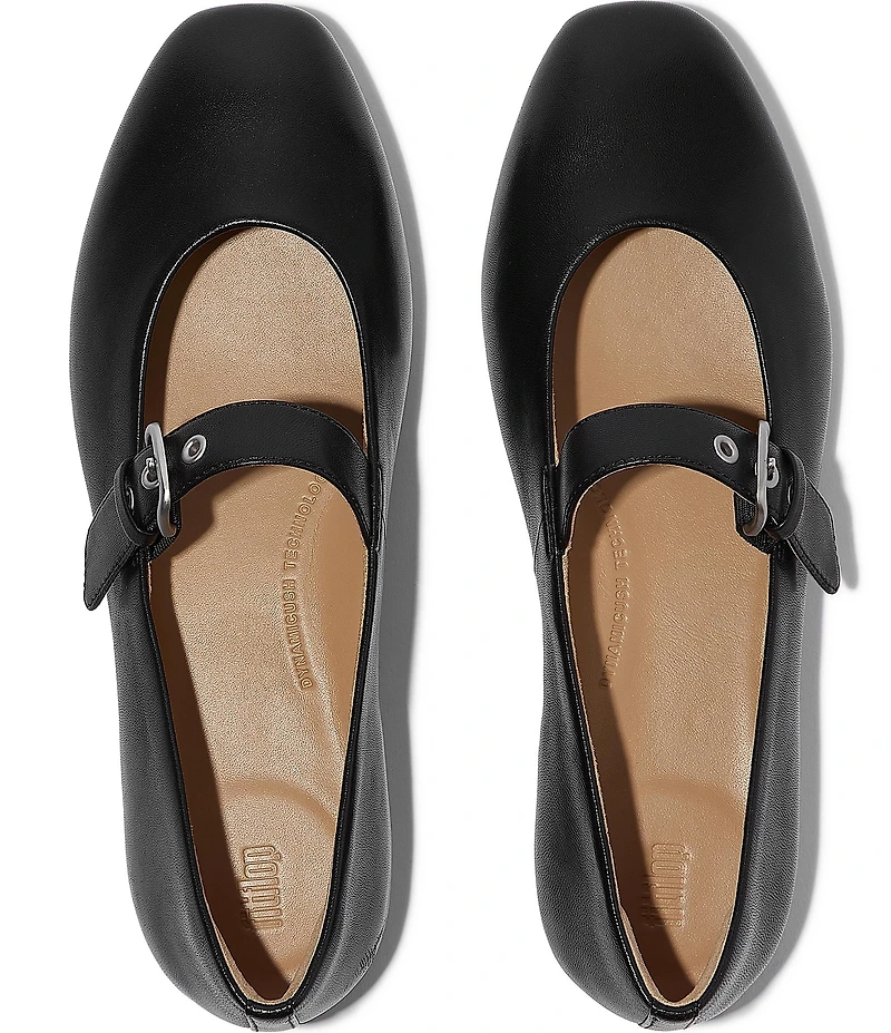 FitFlop Delicato Leather Mary Jane Flats