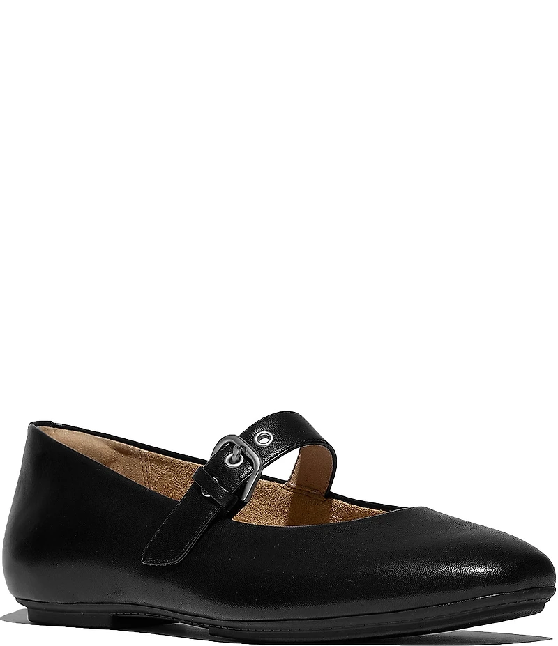 FitFlop Delicato Leather Mary Jane Flats