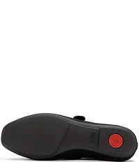 FitFlop Delicato Wave-Edge Canvas Mary Jane Ballet Flats