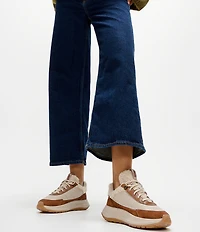 Fitflop F-Mode Faux Shearling Lace Up Sneakers