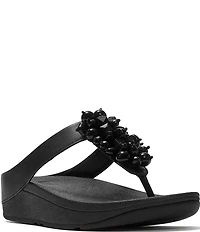 FitFlop Fino Bauble Beaded Ornament Thong Wedge Sandals