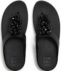 FitFlop Fino Bauble Beaded Ornament Thong Wedge Sandals