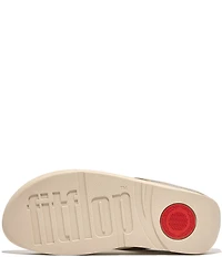 FitFlop Fino Bauble Beaded Ornament Thong Wedge Sandals