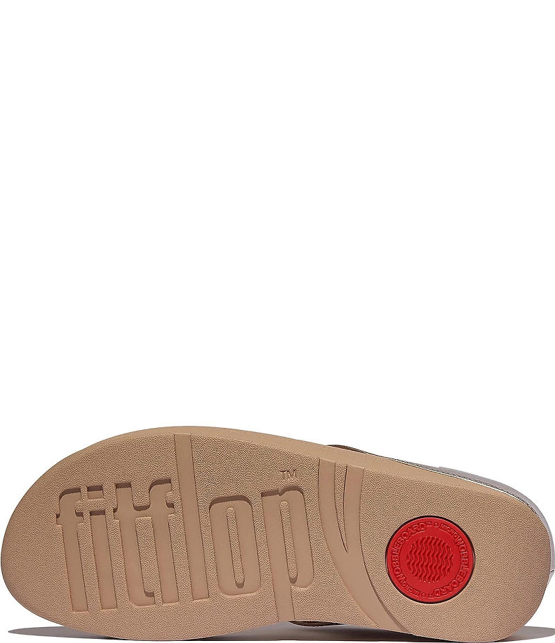 FitFlop Fino Beadie-Button Ornament Thong Wedge Sandals