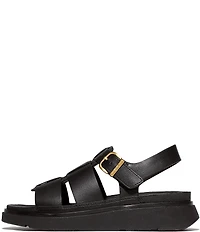 Fitflop Gen-ff Leather Fisherman Platform Wedge Sandals