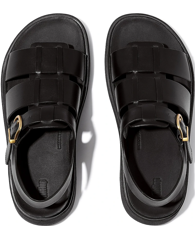 Fitflop Gen-ff Leather Fisherman Platform Wedge Sandals