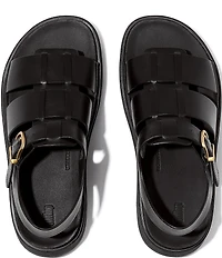 Fitflop Gen-ff Leather Fisherman Platform Wedge Sandals