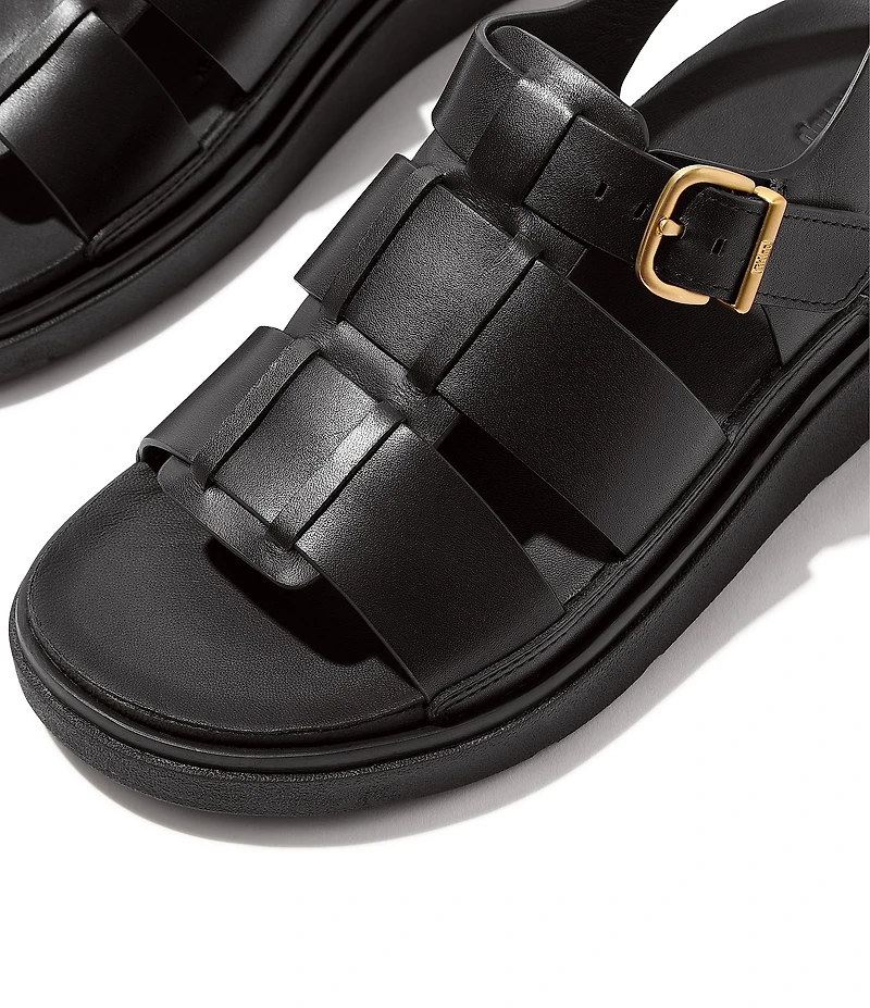Fitflop Gen-ff Leather Fisherman Platform Wedge Sandals
