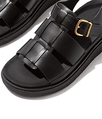 Fitflop Gen-ff Leather Fisherman Platform Wedge Sandals
