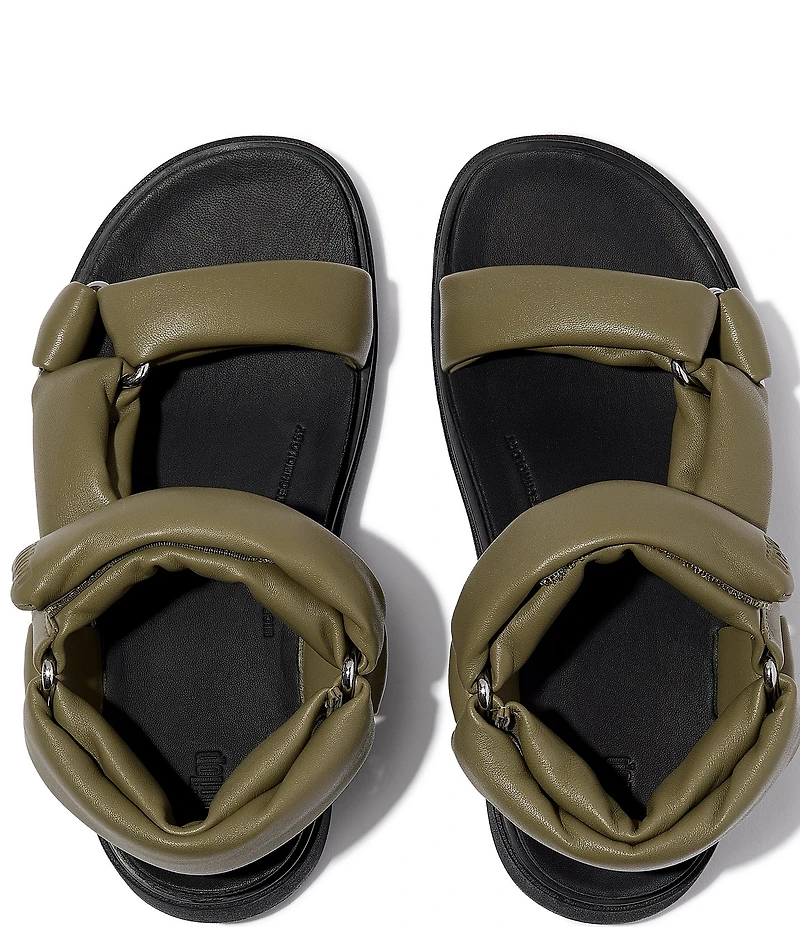 FitFlop Gen-FF Soft-Leather Back-Strap Wedge Sandals