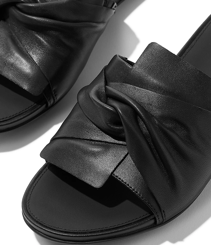 FitFlop Gracie Soft-Twist Leather Slide Sandals