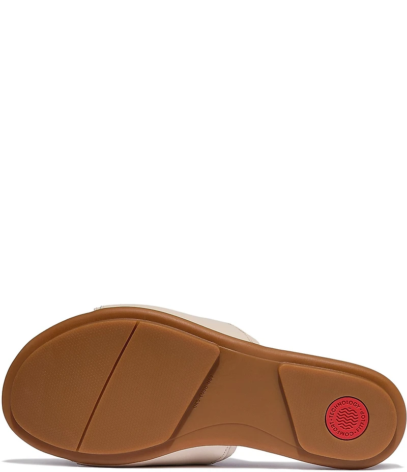 FitFlop Gracie Soft-Twist Leather Slide Sandals