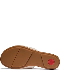 FitFlop Gracie Soft-Twist Leather Slide Sandals