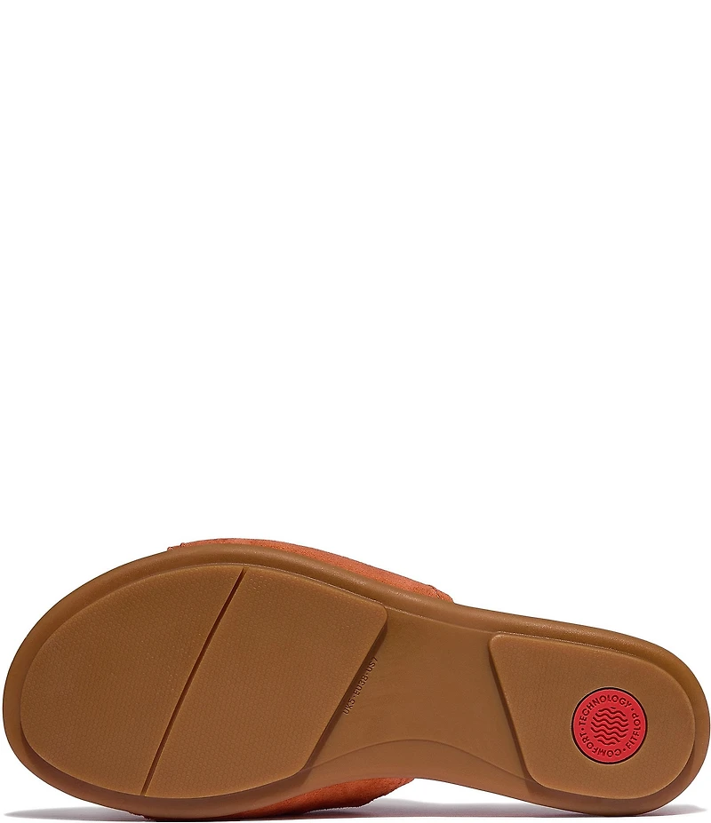 FitFlop Gracie Soft-Twist Suede Slide Sandals