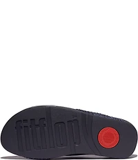 Fitflop Lulu Crystal Metallic Cross Wedge Slides