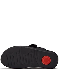 FitFlop Lulu Flower Toe-Post Wedge Slide Sandals