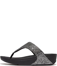 FitFlop Lulu Glitterball Thong Wedge Sandals