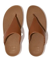 FitFlop Lulu Leather Platform Thong Wedge Sandals