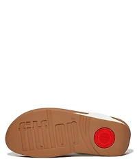 FitFlop Lulu Leather Platform Thong Wedge Sandals