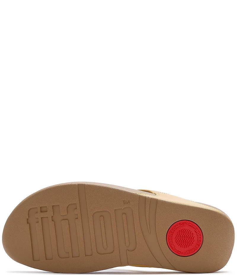 FitFlop Lulu Leather Platform Thong Wedge Sandals