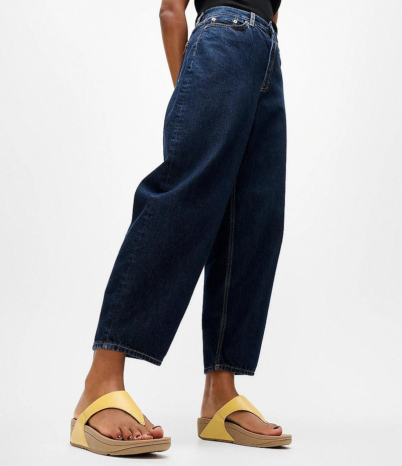 FitFlop Lulu Leather Platform Thong Wedge Sandals