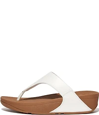 FitFlop Lulu Leather Platform Thong Wedge Sandals