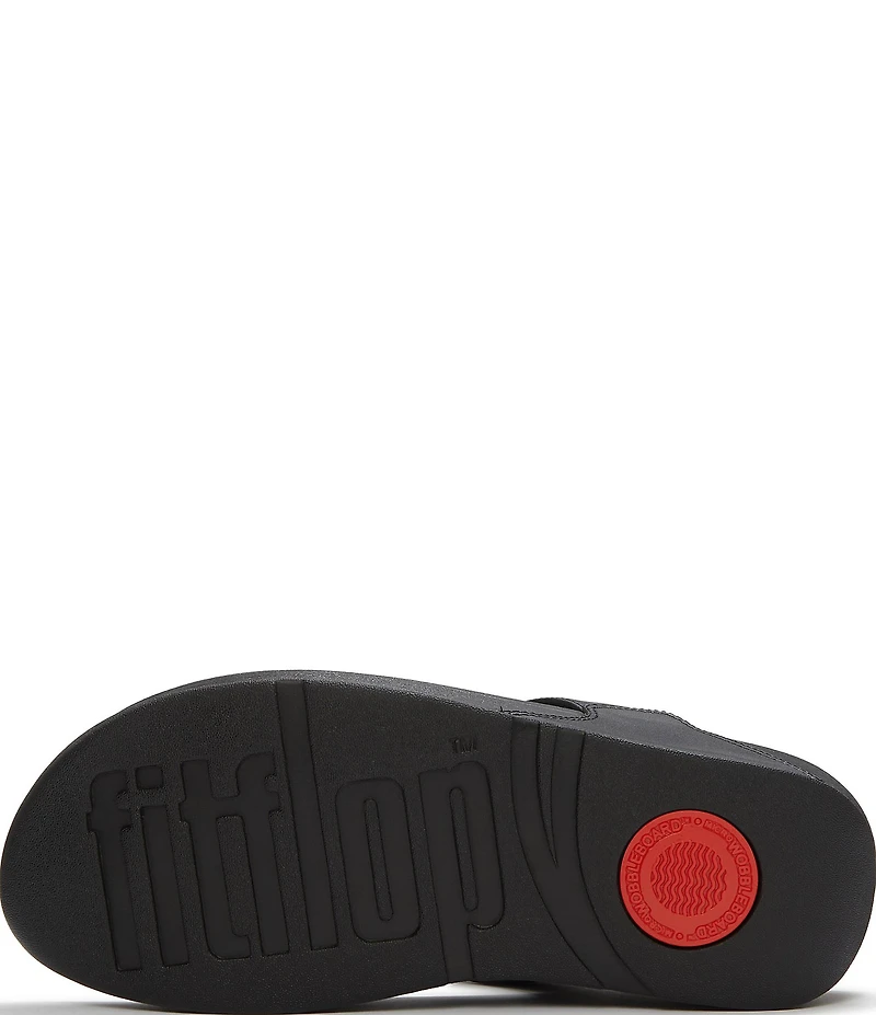 FitFlop Lulu Marbled-Stone Thong Wedge Sandals