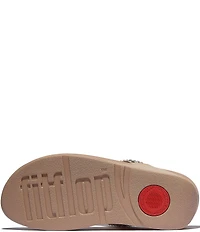 FitFlop Lulu Maxi-Crystal Embellished T-Strap Flip Flop Sandals