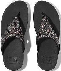 Fitflop Lulu Multi-Tonal Glitter Wedge Sandals
