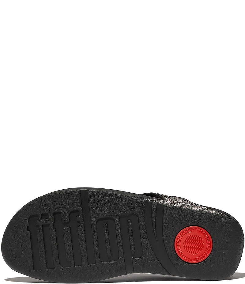 Fitflop Lulu Multi-Tonal Glitter Wedge Sandals