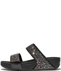 FitFlop Lulu Multi-Tonal Glitter Wedge Slides