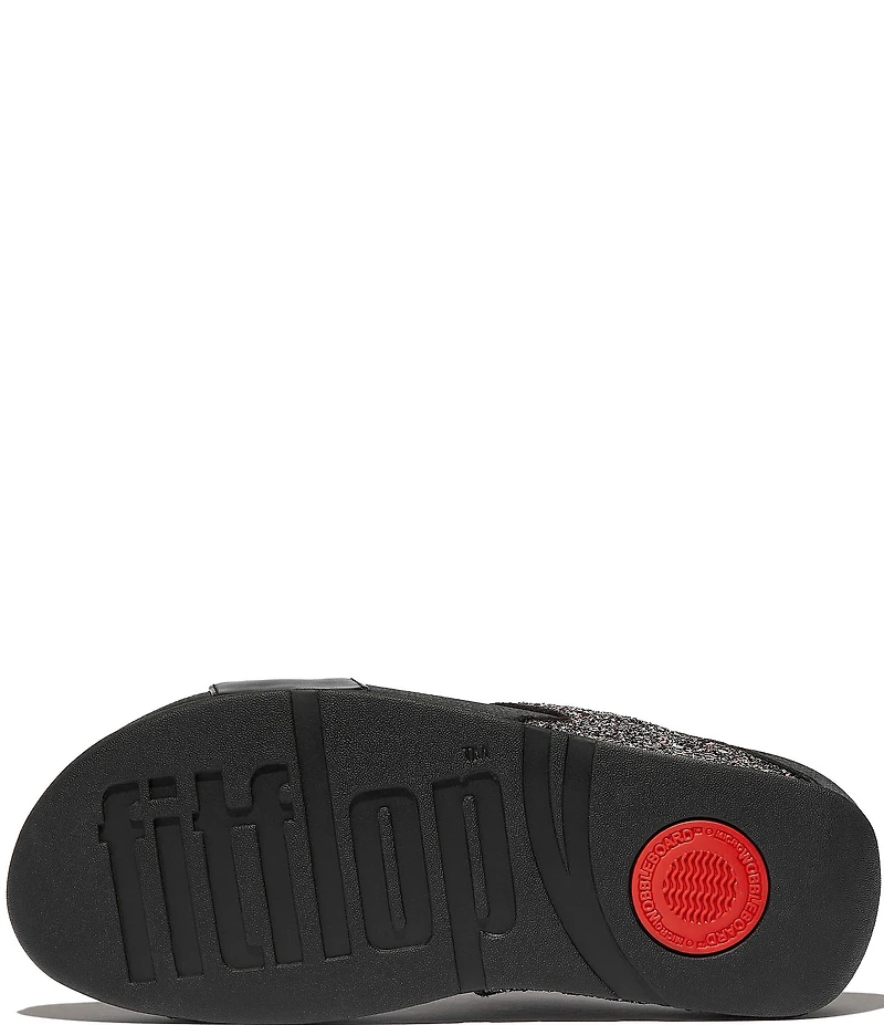 FitFlop Lulu Multi-Tonal Glitter Wedge Slides