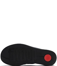 FitFlop Platfforms Denim Wedge Toe-Post Sandals