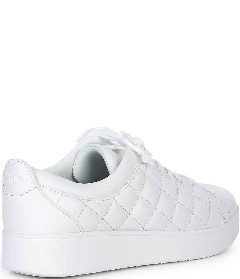 Fitflop Rally Quilted Leather Lace Up Sneakers