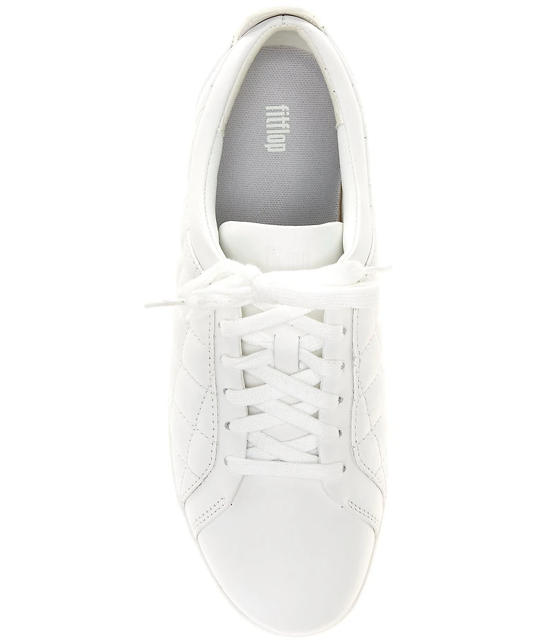 Fitflop Rally Quilted Leather Lace Up Sneakers