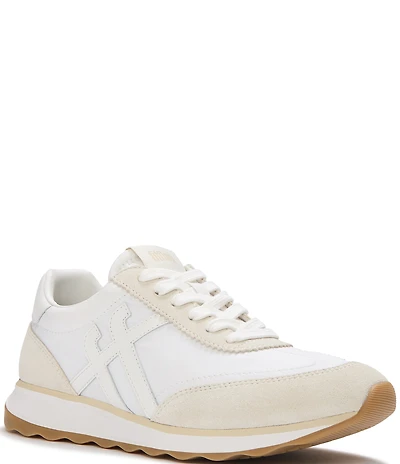 FitFlop Retro-Q FF Fabric and Suede Lace Up Sneakers