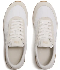 FitFlop Retro-Q FF Fabric and Suede Lace Up Sneakers
