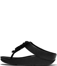 FitFlop Rumba Beaded Toe-Post Wedge Sandals