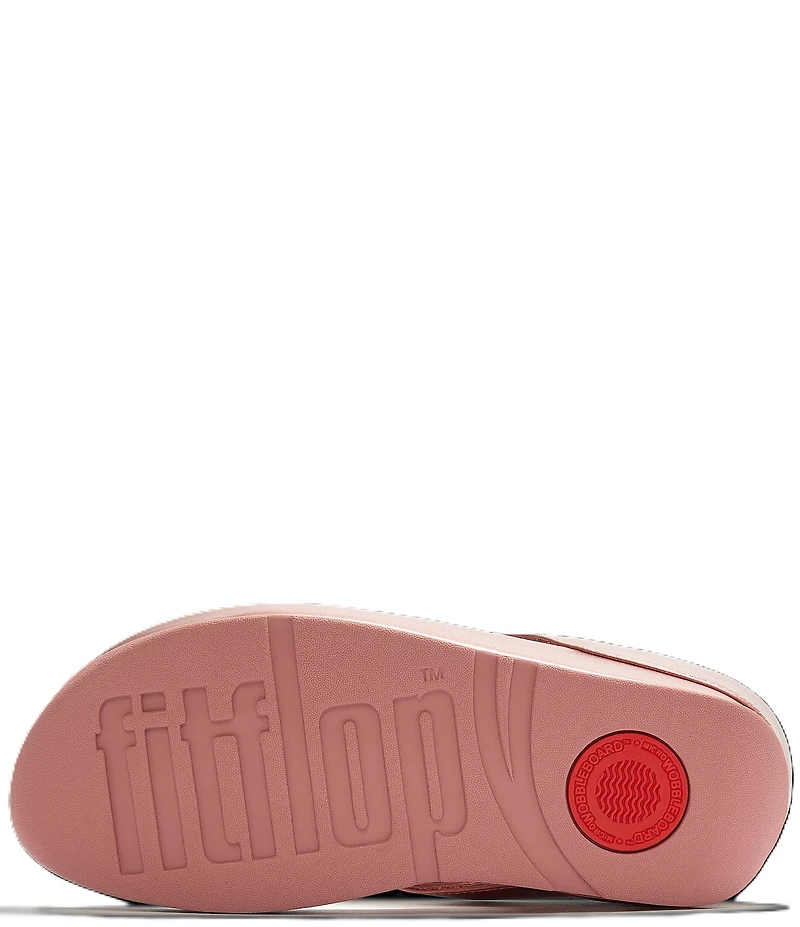 FitFlop Rumba Metallic Beaded Ornament Thong Wedge Sandals