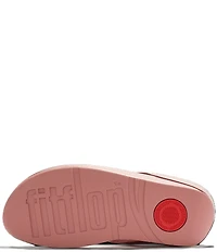 FitFlop Rumba Metallic Beaded Ornament Thong Wedge Sandals