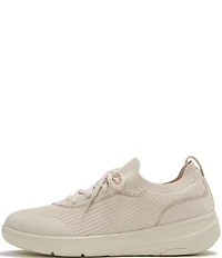 FitFlop Super-Q Crystal-Trim Knit Slip On Laced Sneakers