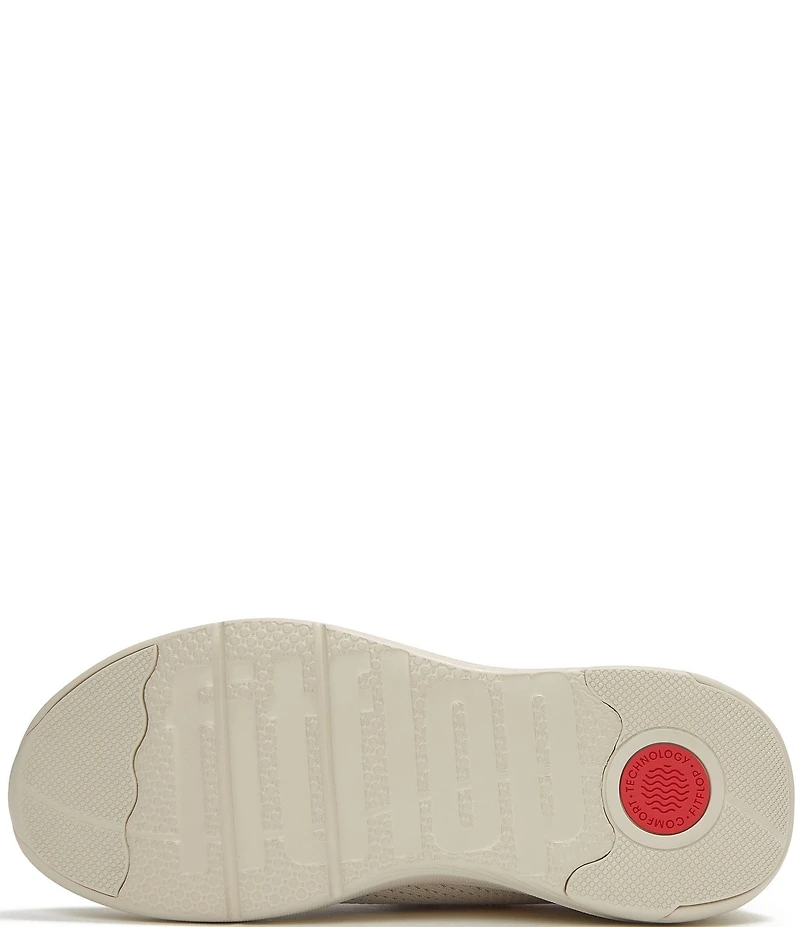 FitFlop Super-Q Crystal-Trim Knit Slip On Laced Sneakers