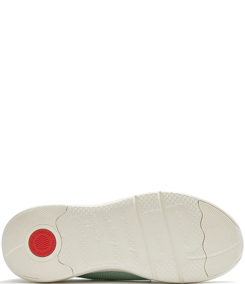 FitFlop Super-Q Crystal-Trim Knit Slip On Laced Sneakers