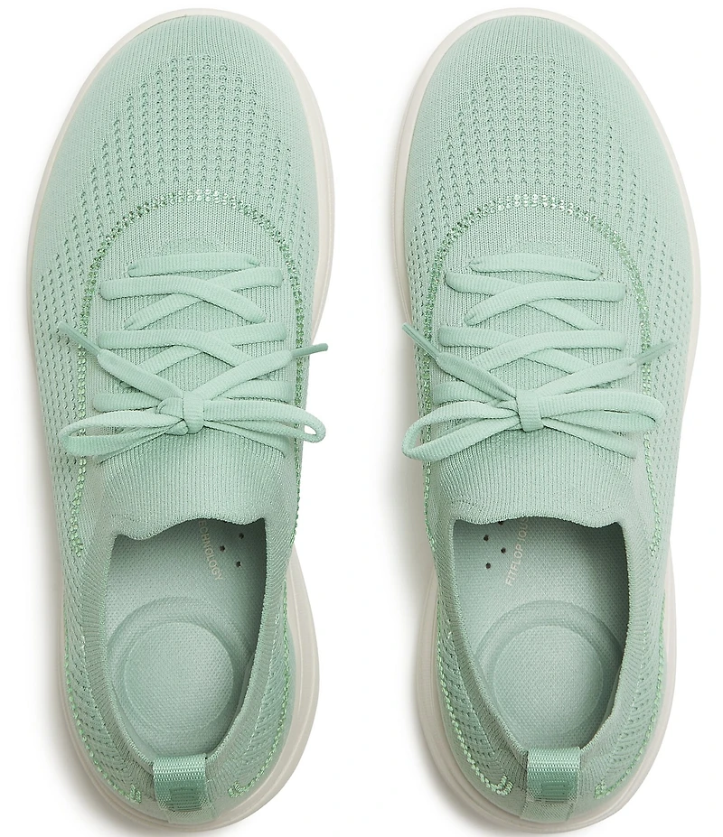 FitFlop Super-Q Crystal-Trim Knit Slip On Laced Sneakers