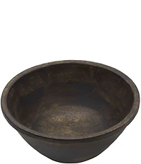 Fitz and Floyd Austin Craft Espresso Brown Large Deep Serving Bowl